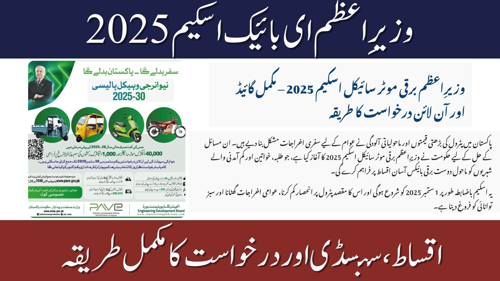 Prime Ministers Electric Bike Scheme 2025