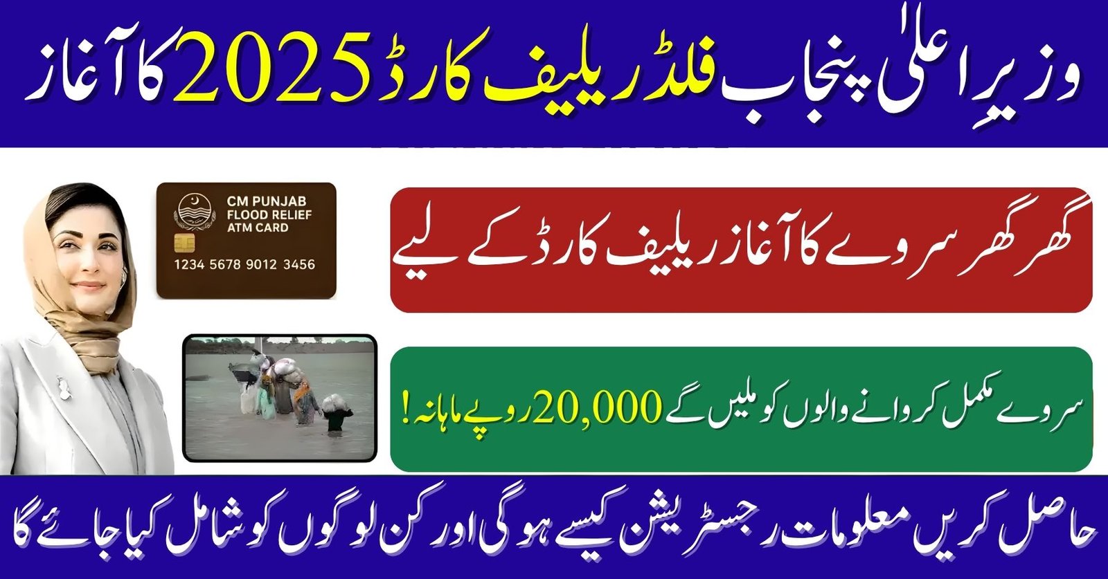 CM Punjab Flood Relief Card